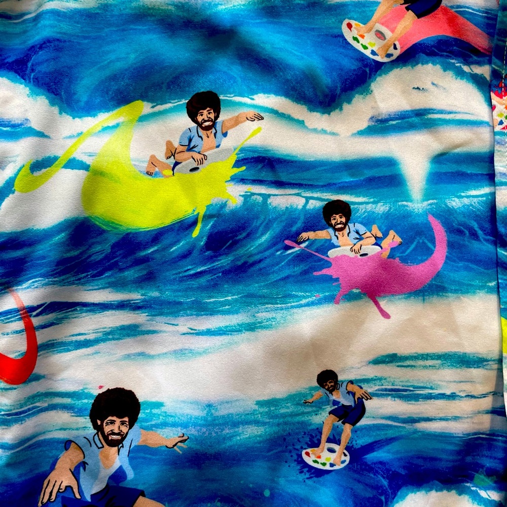 RSVLTS SOLD OUT EVERYWHERE Bob Ross Surfer Shirt